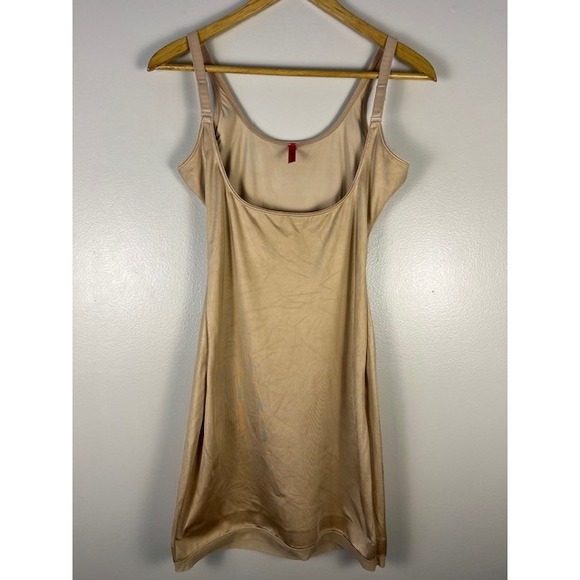 SPANX Simplicity Smoothing Open Bust Full Slip Camisole Shapewear Nude Size L - Picture 3 of 12